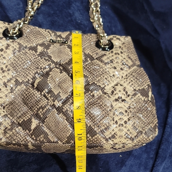 Kate Spade Tan Snake Print Shoulder Bag - Picture 3 of 13